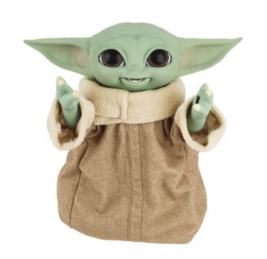 Photo 1 of BRAND NEW Star Wars Galactic Snackin’ Grogu 9.25-Inch-Tall Animatronic Toy, 40+ Sound and Motion