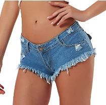 Photo 1 of 2 Pack Soojun Women's Sexy Cut Off Low Waist Booty Denim Jeans Shorts Size 2 