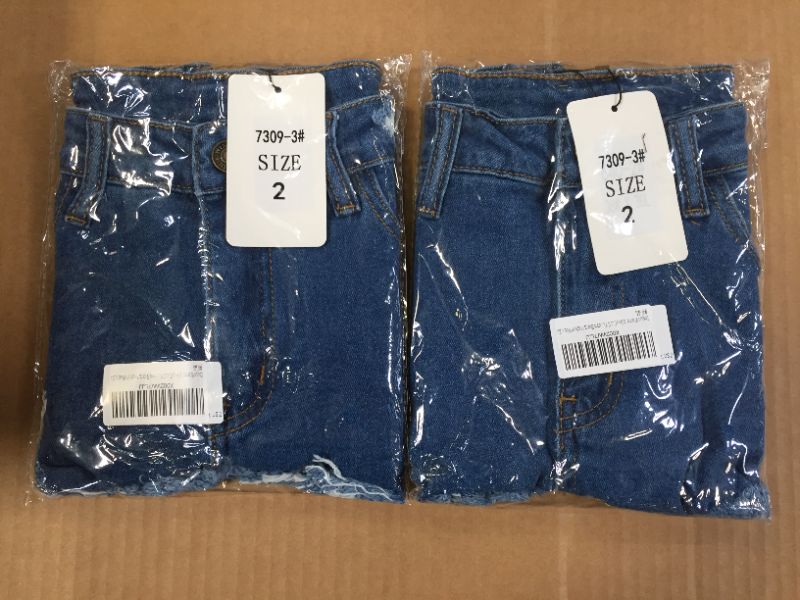 Photo 1 of 2 Pack Soojun Women's Sexy Cut Off Low Waist Booty Denim Jeans Shorts Size 2 