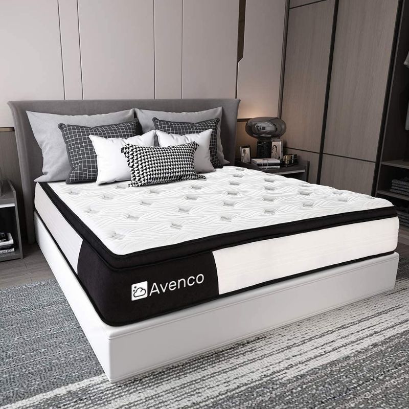 Photo 1 of Brand New Full Size Mattress, Avenco Hybrid Mattress Full, 12 Inch Full Mattress in a Box, Pocketed Innerspring and Memory Foam Mattress, Medium Firm, Supportive, Pressure Relief, 