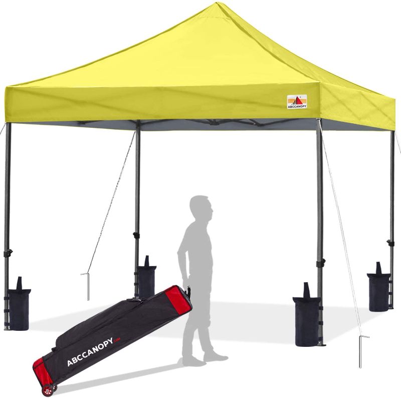 Photo 1 of ABCCANOPY Patio Pop Up Canopy Tent 10x10 Commercial-Series (Lemon)
