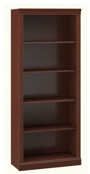 Photo 1 of Bran New Bush Furniture Saratoga 5 Shelf Bookcase in Harvest Cherry Box Damaged Slightly