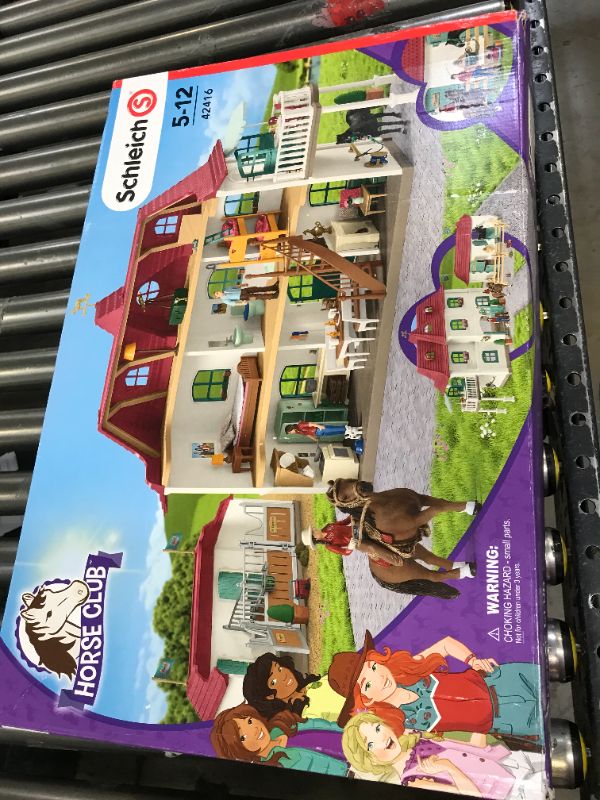 Photo 2 of Schleich Horse Club 66-piece Horse Rider Café Playset with Horse Toy and Horse Accessories for Kids Ages 5-12