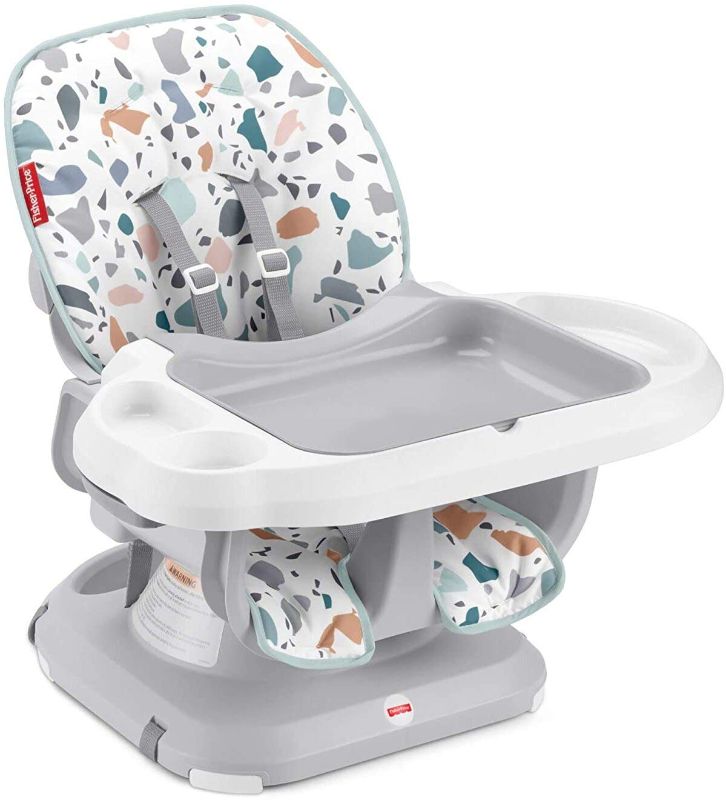 Photo 1 of Fisher-Price SpaceSaver High Chair - Pacific Pebble, Infant-to-Toddler Dining Chair