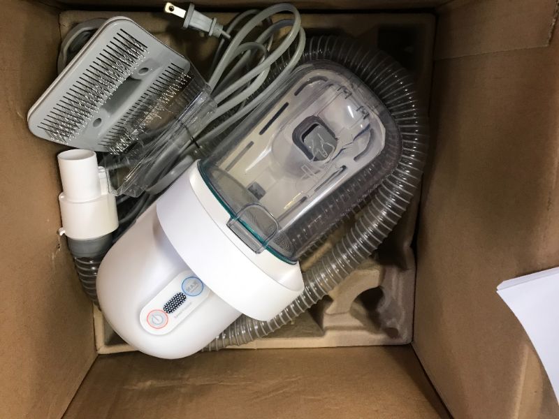 Photo 3 of Parts Only neabot P1 Pro Pet Grooming Kit & Vacuum Suction 99% Pet Hair, Professional Grooming Clippers with 5 Proven Grooming Tools for Dogs Cats and Other Animals