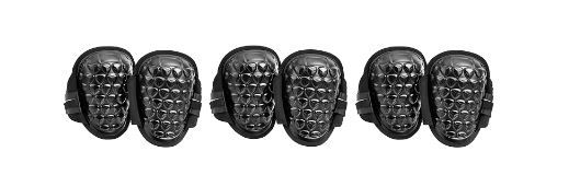 Photo 1 of AmazonCommercial Gel-Foam Knee Pads, 8.66 in, Black, 3 pairs