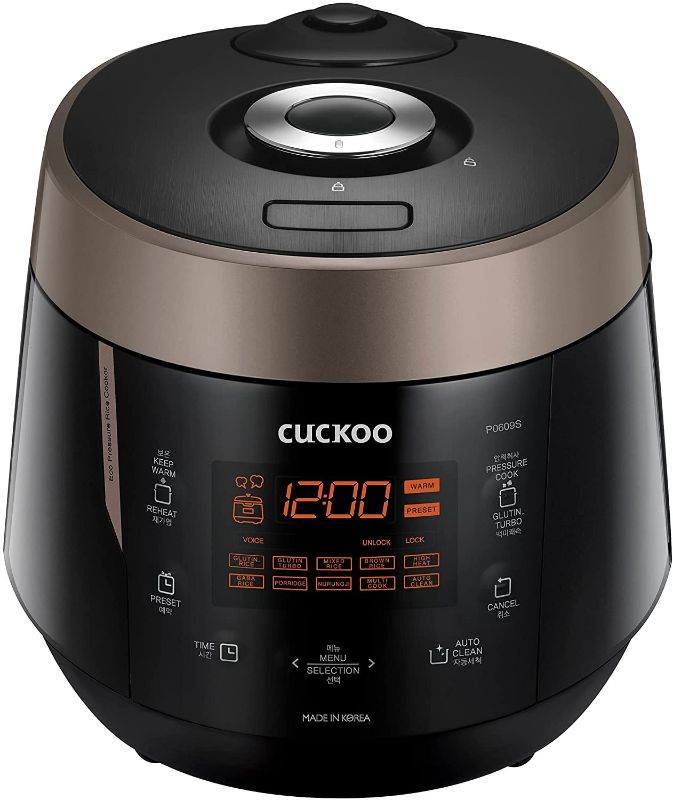 Photo 1 of Cuckoo CRP-P0609S 6 Cup Electric Pressure Rice Cooker, 120V, Black