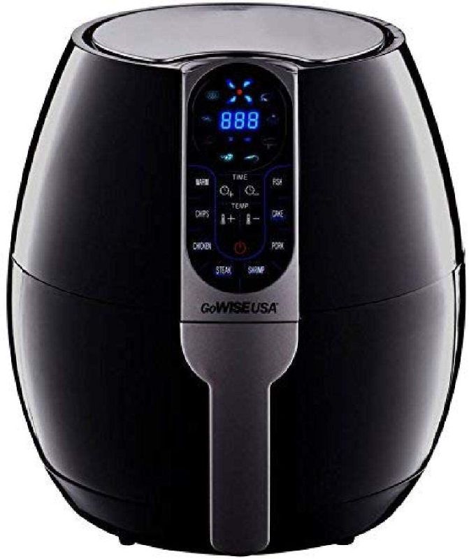Photo 1 of GoWISE USA 3.7-Quart Programmable Air Fryer with 8 Cook Presets, GW22638 - Black