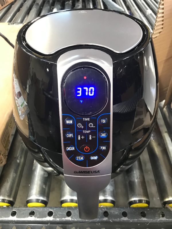 Photo 3 of GoWISE USA 3.7-Quart Programmable Air Fryer with 8 Cook Presets, GW22638 - Black