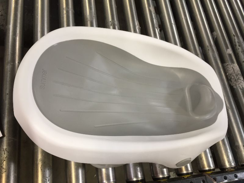 Photo 1 of Summer Clean Rinse Baby Bather (Gray) – Bath Support for Use on The Counter, in The Sink or in The Bathtub, Has 3 Reclining Positions and Soft, Quick-Dry Material – Use from Birth Until Sitting Up