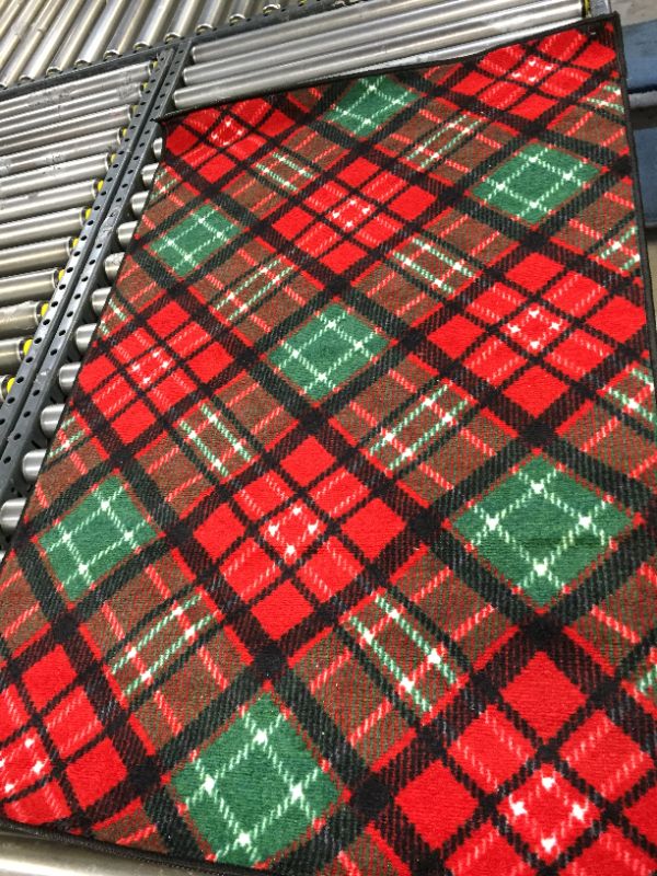 Photo 4 of Brumlow Mills Christmas Plaid Area Rug, 30" x 46"