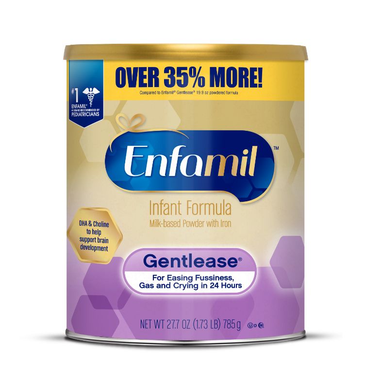 Photo 1 of Enfamil Gentlease Infant Formula for Fussiness, Gas, and Crying - Powder, 27.7 Oz Can
exp mar 1 2023