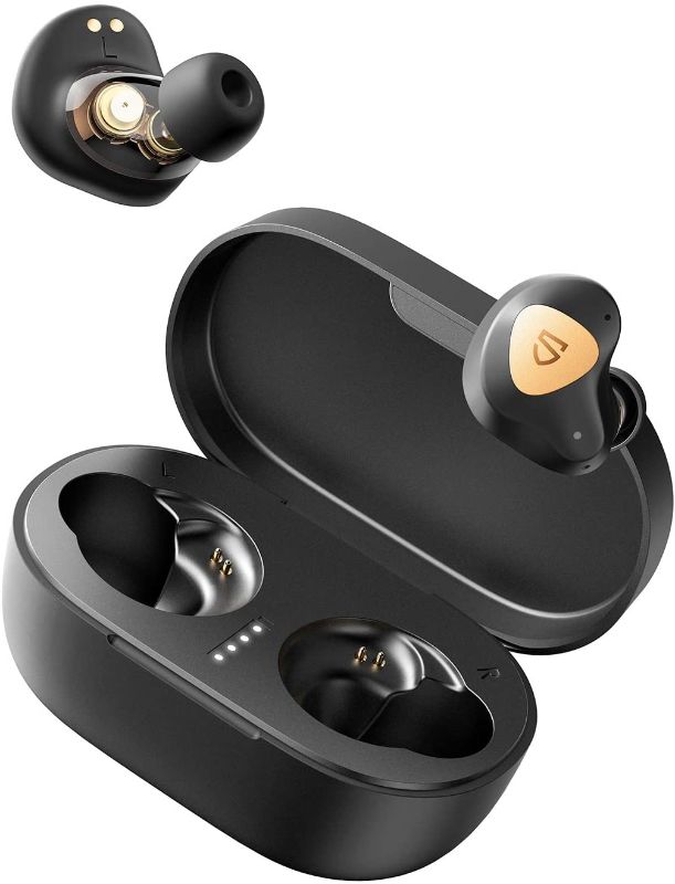 Photo 1 of SoundPEATS Truengine 3 SE Wireless Earbuds with Dual Dynamic Drivers, 30 Hours Playtime, Touch Control, Bluetooth Headphones with Dual Mic, Stereo Sound in-Ear Earphones, Compact Charging Case (USB-C)
