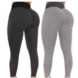 Photo 1 of 2 Pack TIK Tok Leggings Butt Lift Leggings for Women Yoga Pant High Waisted Butt Lifting Bubble Hip Lift Leggings
size S