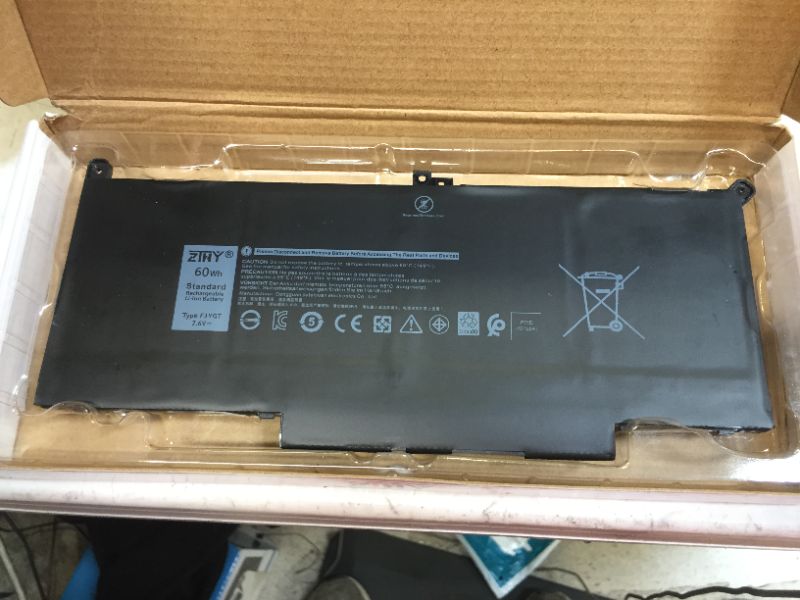 Photo 2 of ZTHY New 60Wh F3YGT Laptop Battery for Dell Latitude 12 7000 7280 7290/13 7000 7380 7390 P29S002/14 7000 7480 7490 P73G002 Series DM3WC DM6WC 2X39G KG7VF 451-BBYE 453-BBCF 7.6V 4-Cell
