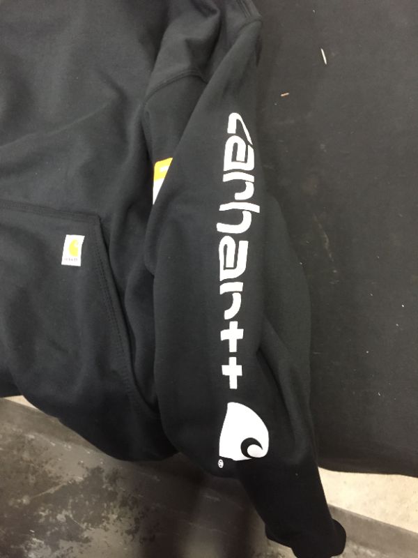 Photo 4 of Carhartt Men Midweight Sleeve Logo Hooded Sweatshirt 5XL