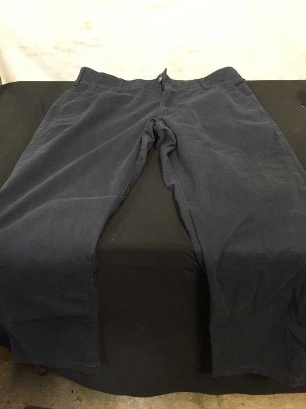 Photo 2 of Men's Lee Performance Series Extreme Comfort Khaki Straight-Fit Flat-Front Pants Navy 34X30
