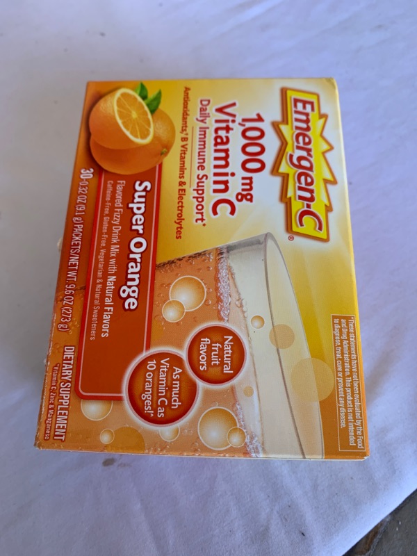 Photo 2 of Emergen-C Vitamin C Drink Mix - Super Orange - 30ct
best by nov - 1 -2022