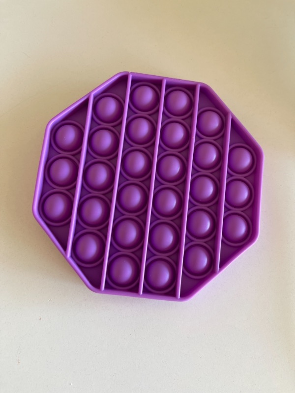 Photo 2 of Octagon Pop Up It Push Pop Fidget Toys, a Loud Side and a Quiet Side to Pop, Great Way to Relax and Keep Busy for Kids and Adults (Purple)