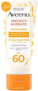 Photo 1 of Aveeno Protect + Hydrate Moisturizing Body Sunscreen Lotion With Broad Spectrum Spf 60 & Prebiotic Oat, Weightless & Refreshing Feel, Paraben-free, Oil-free, Oxybenzone-free, 3.0 ounces
3 Fl Oz (Pack of 1)