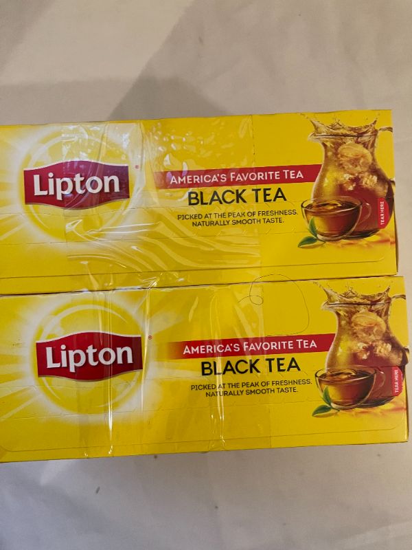 Photo 2 of (2 Boxes) Lipton Black Tea Bags, 50 Ct (Pack of 2)