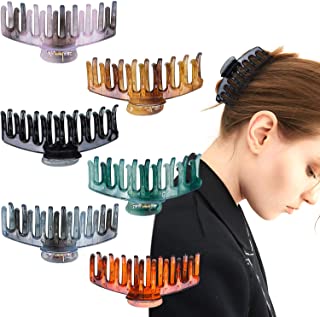 Photo 1 of 6 Pack Multi-Color Large Hair Claw Clips,  Clips for Women and Girls
