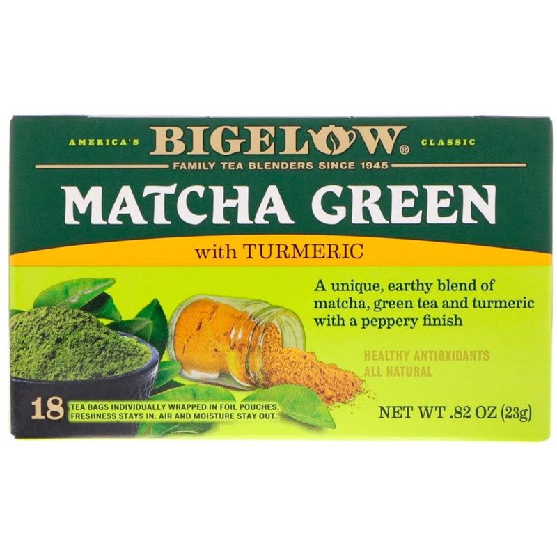 Photo 1 of Bigelow, Matcha Green Tea with Turmeric, 18 Tea Bags
