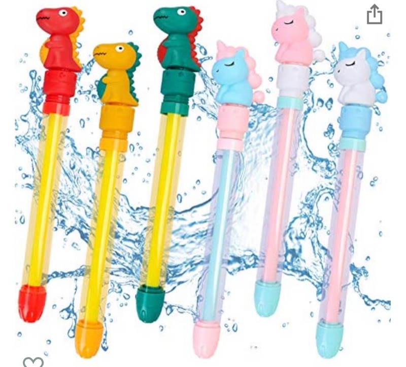 Photo 1 of Tagitary Water Guns,Squirt Gun 6 Pack Water Blaster Guns Set ,Soaker Gun Water Toys for Kid&Adult Summer Swimming Pool Beach Sand Outdoor Water Activity Fighting Play Toy