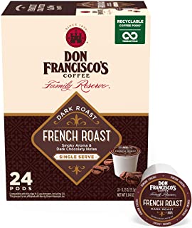 Photo 1 of Don Francisco's French Dark Roast Coffee Pods - 24 Count - Recyclable Single-Serve Coffee Pods, Compatible with your K-Cup Keurig