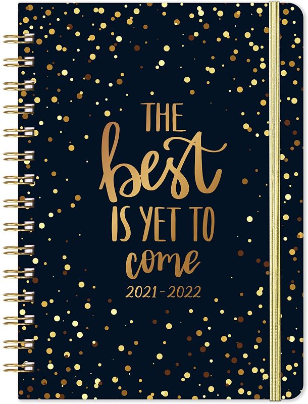 Photo 1 of 2021-2022 Planner - July 2021- June 2022 Weekly & Monthly Planner with Flexible Hardcover, 8.4" x 6.3", Strong Twin-Wire Binding, Inner Pocket