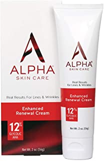 Photo 1 of Alpha Skin Care Enhanced Renewal Cream | Anti-Aging Formula | 12% Glycolic Alpha Hydroxy Acid (AHA) | Reduces the Appearance of Lines & Wrinkles | For Normal to Dry Skin | 2 Oz
2 Ounce (Pack of 1)