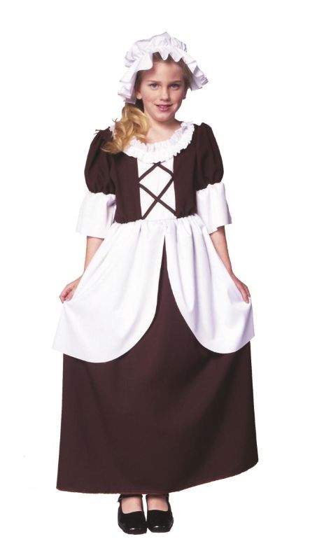 Photo 1 of COLONIAL GIRL- BROWN DRESS- M
