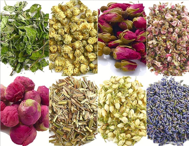 Photo 1 of 3 pack - Dried Flowers and Herbs Accessories Decorations 8 Bags Set Dry Flowers Essential Supplies Rose Buds Lavender Chamomile Jasmine Scents for Flower Arrangements Crafts Bath Soap Lip Gloss Making
