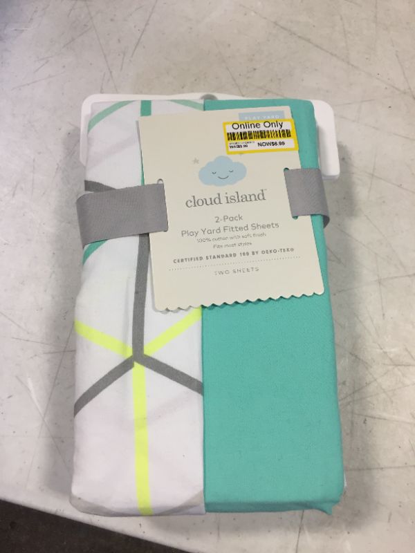 Photo 1 of CLOUD ISLAND FITTED CRIB SHEETS 2 PACK 