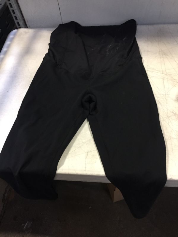 Photo 1 of BLACK MATERNITY LEGGINGS SIZE MEDIUM 