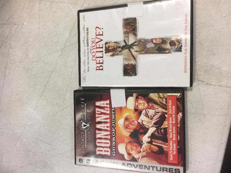 Photo 1 of 2 PACK OF MOVIES 
DO YOU BELIEVE AND VINTAGE MOVIE CLASSICS BONANZA 