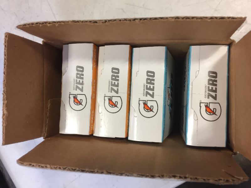 Photo 1 of 4 PACK OF GATORADE POWDER PACKS 2 ORANGE AND 2 BLUE EXP JAN 2022