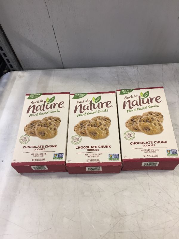 Photo 1 of 3 PACK OF COOKIES NATURE PLANT BASED EXP[ 0CT 30 2021