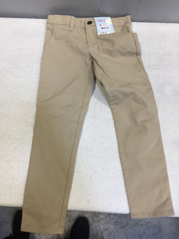 Photo 1 of Girls' Twill Pants - Cat & Jack™ TAN Size 4 - Brand With Tag
