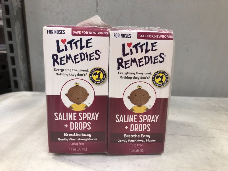 Photo 3 of Little Remedies Saline Spray and Drops | Safe for Newborns | 1 Fl Oz (Pack of 6)  EXP DATE 11-2021