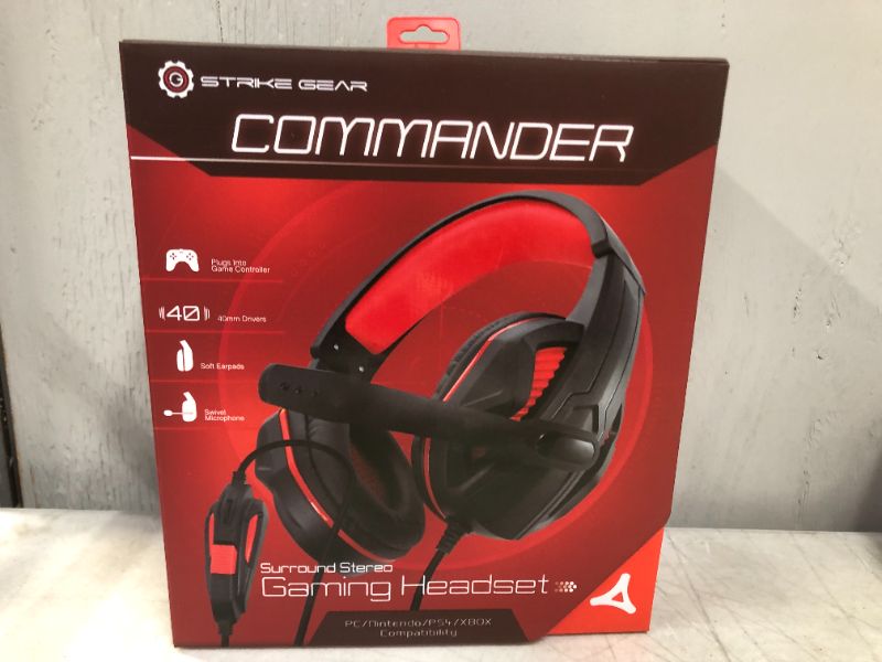 Photo 5 of Strike Gear Commander Gaming headset PC/+++fabric sealed