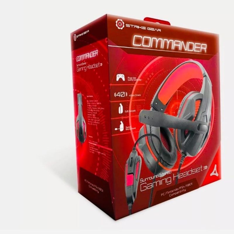 Photo 1 of Strike Gear Commander Gaming headset PC/+++fabric sealed