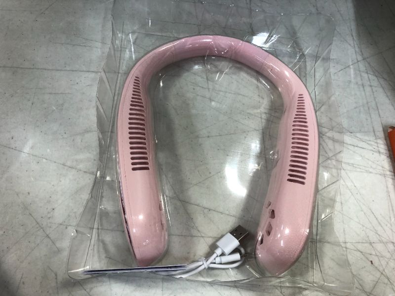 Photo 2 of Bladeless neck fan- pink