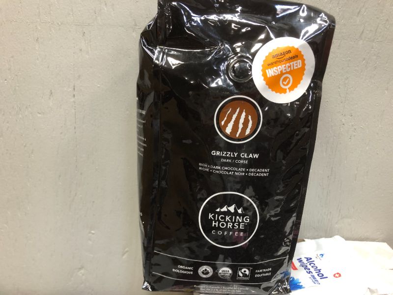 Photo 2 of Kicking Horse Coffee, Grizzly Claw, Dark Roast, Whole Bean, 2.2 Pound - Certified Organic, Fairtrade, Kosher Coffee  best by 10-2021