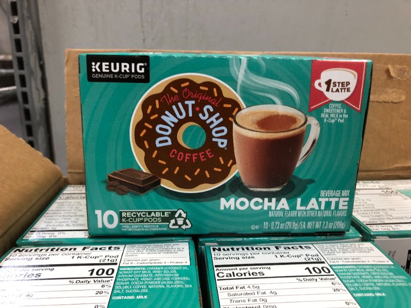 Photo 3 of 6pack 10ct--the original donut shop mocha latte coffee cup pod dispenser best by 10-2021