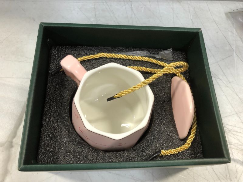 Photo 2 of Coffee mug with lid 15oz (pink)