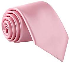 Photo 1 of fortunatever mens solid color tie for men pink
