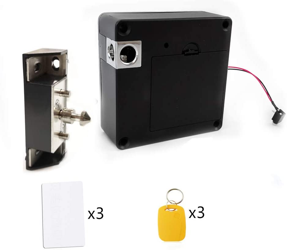 Photo 1 of Invisible Electronic Cabinet Lock Kit Set Hidden DIY Lock with USB Cable for Wooden Cabinet Drawer Pantry Locker RFID Entry

