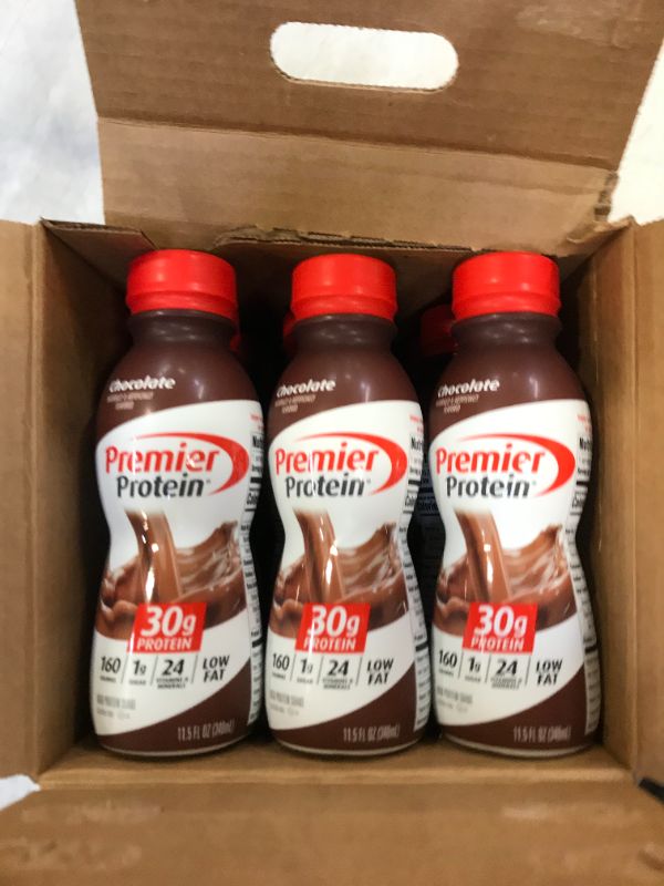 Photo 1 of  Premier Protein Shake, Chocolate, 30g Protein, 11.5 Fl Oz, 12 Ct Exp Sep.5.21