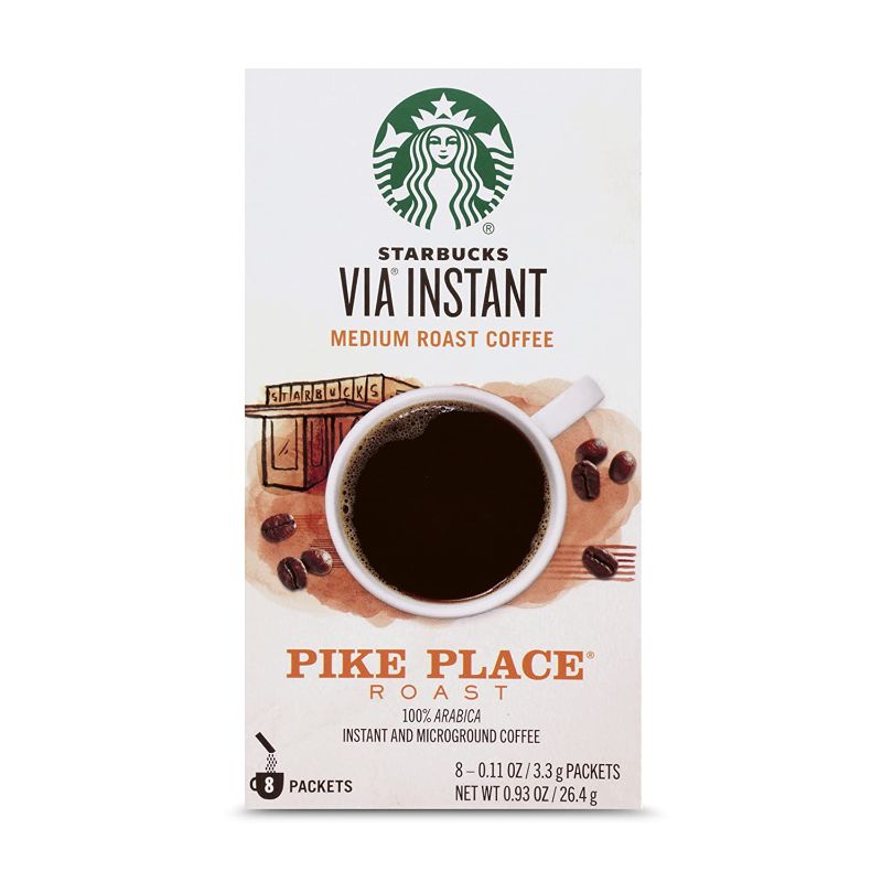 Photo 1 of 3 BOXES Starbucks VIA Instant Coffee Medium Roast Packets — Pike Place Roast — 1 box (8 packets) EXP NOV 18 2021 
